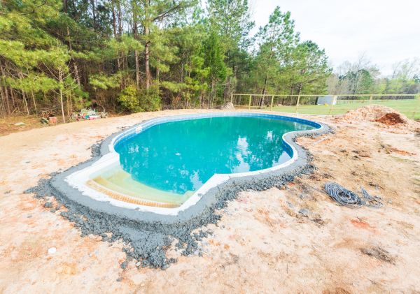 Pool Landscape Leveling in Lodi