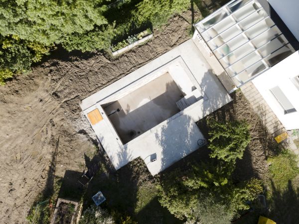 Pool Area Grading in Lodi