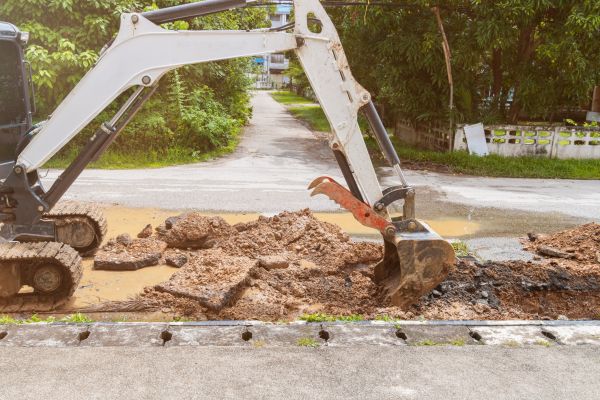 Water Line Excavation in Lodi